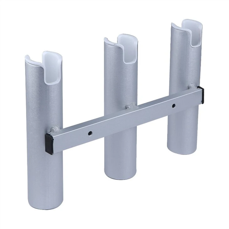 Aluminium 3 Tubes Linked Fishing Rod Holder
